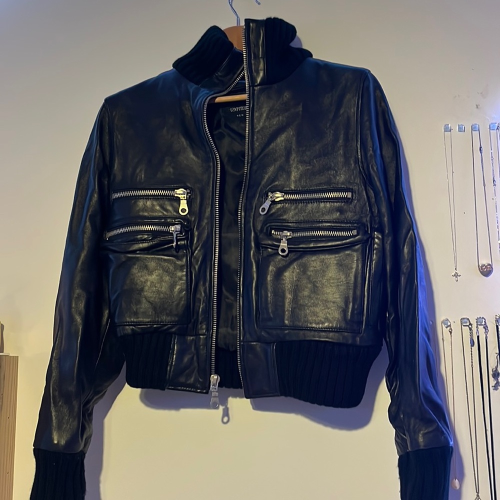 100% real leather jacket